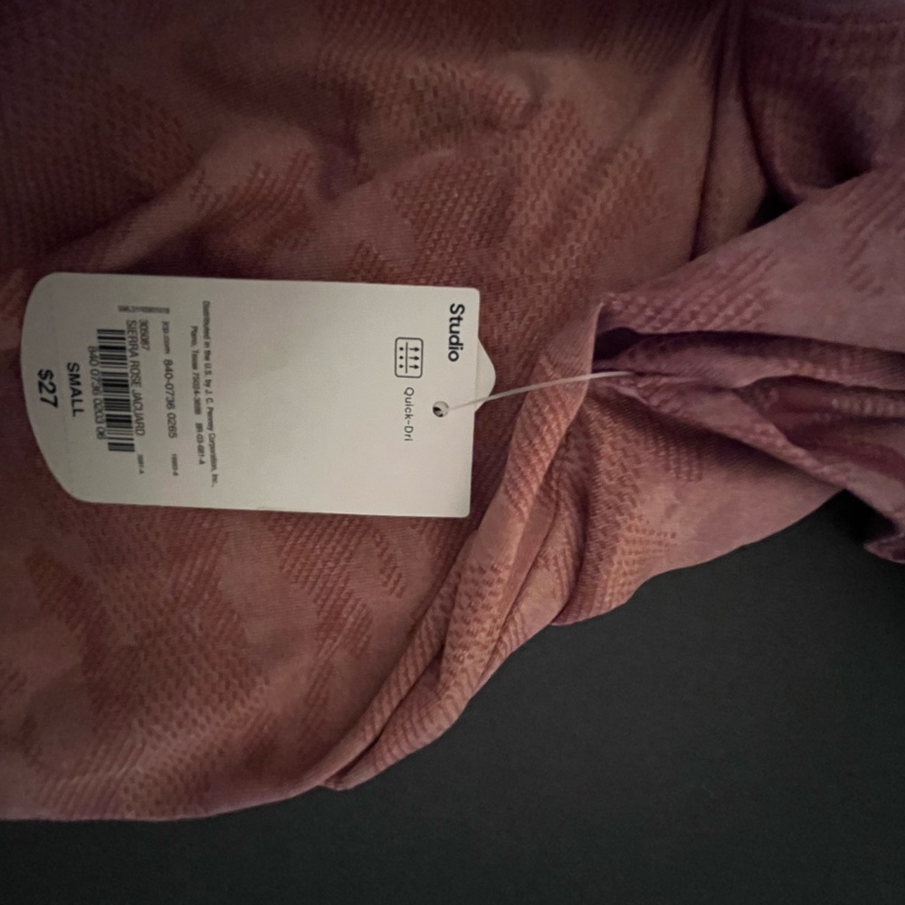 Xersion Athletic Pink Short Sleeve Cut Out T-Shirt - Picture 4 of 4